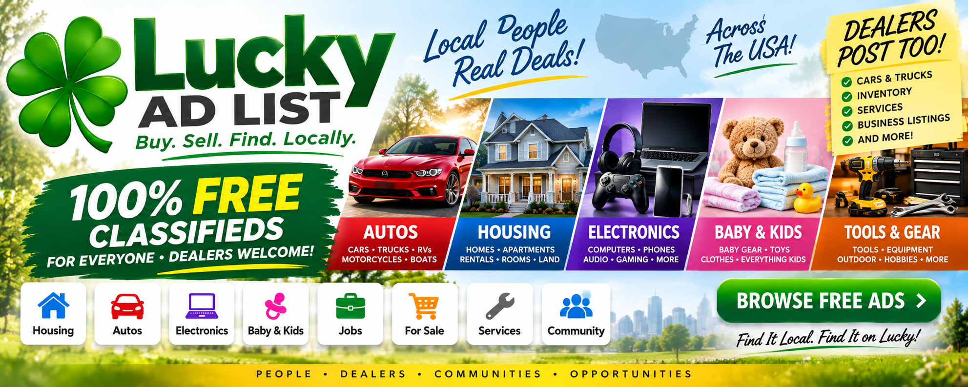 Lucky AD List - Free Classifieds Across the USA