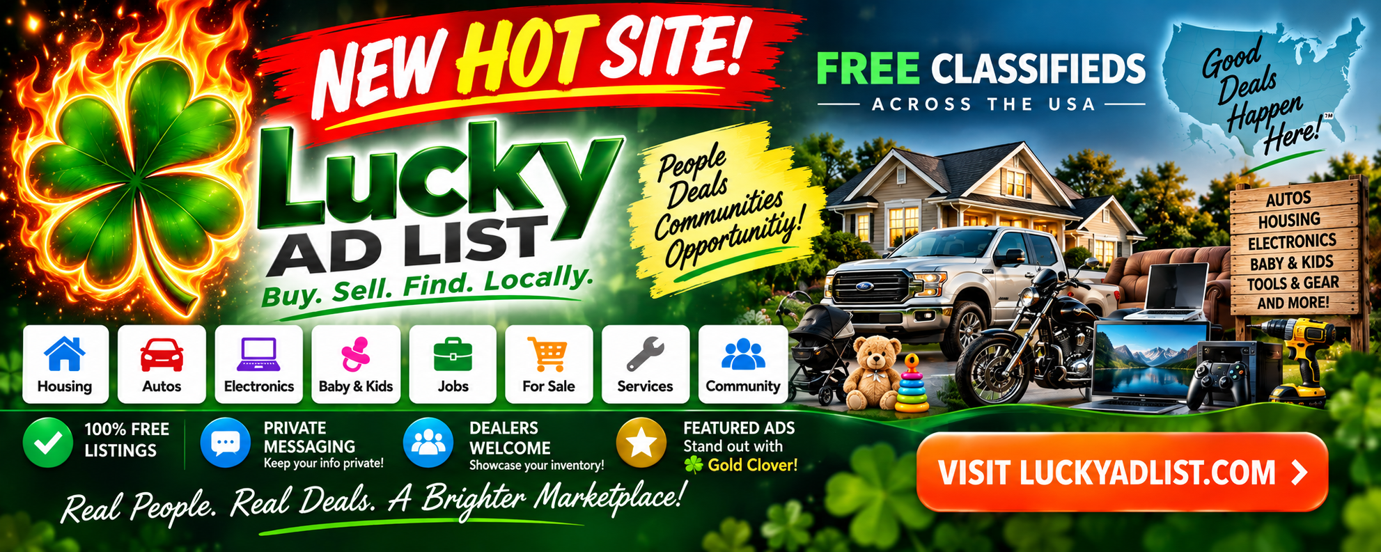 Lucky AD List - Free Classifieds Across the USA